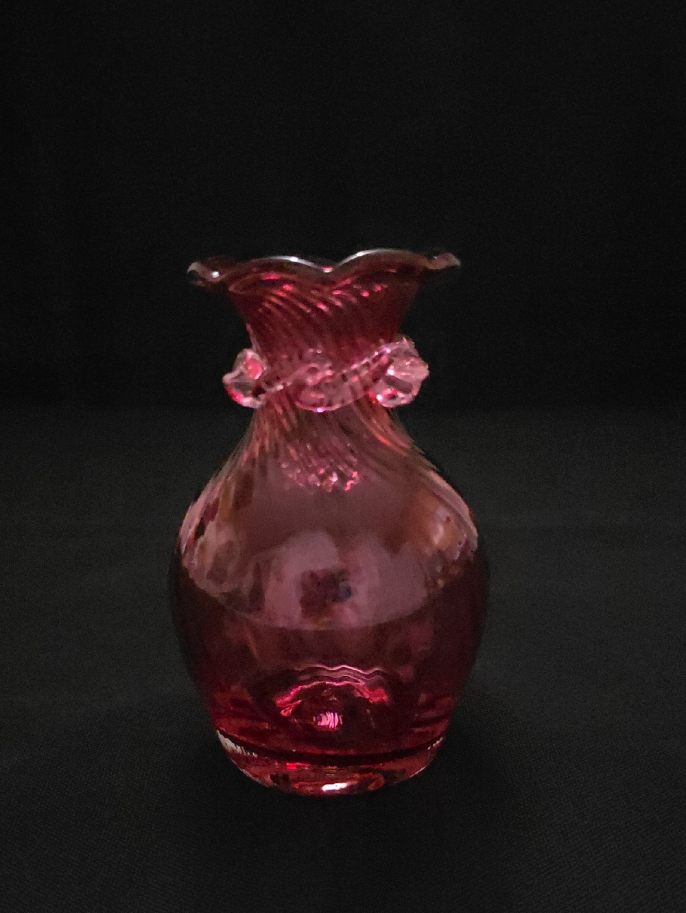 Pink Decorative Glass Bud Vase